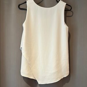 NIC+ZOE White Asymmetrical Tank Top